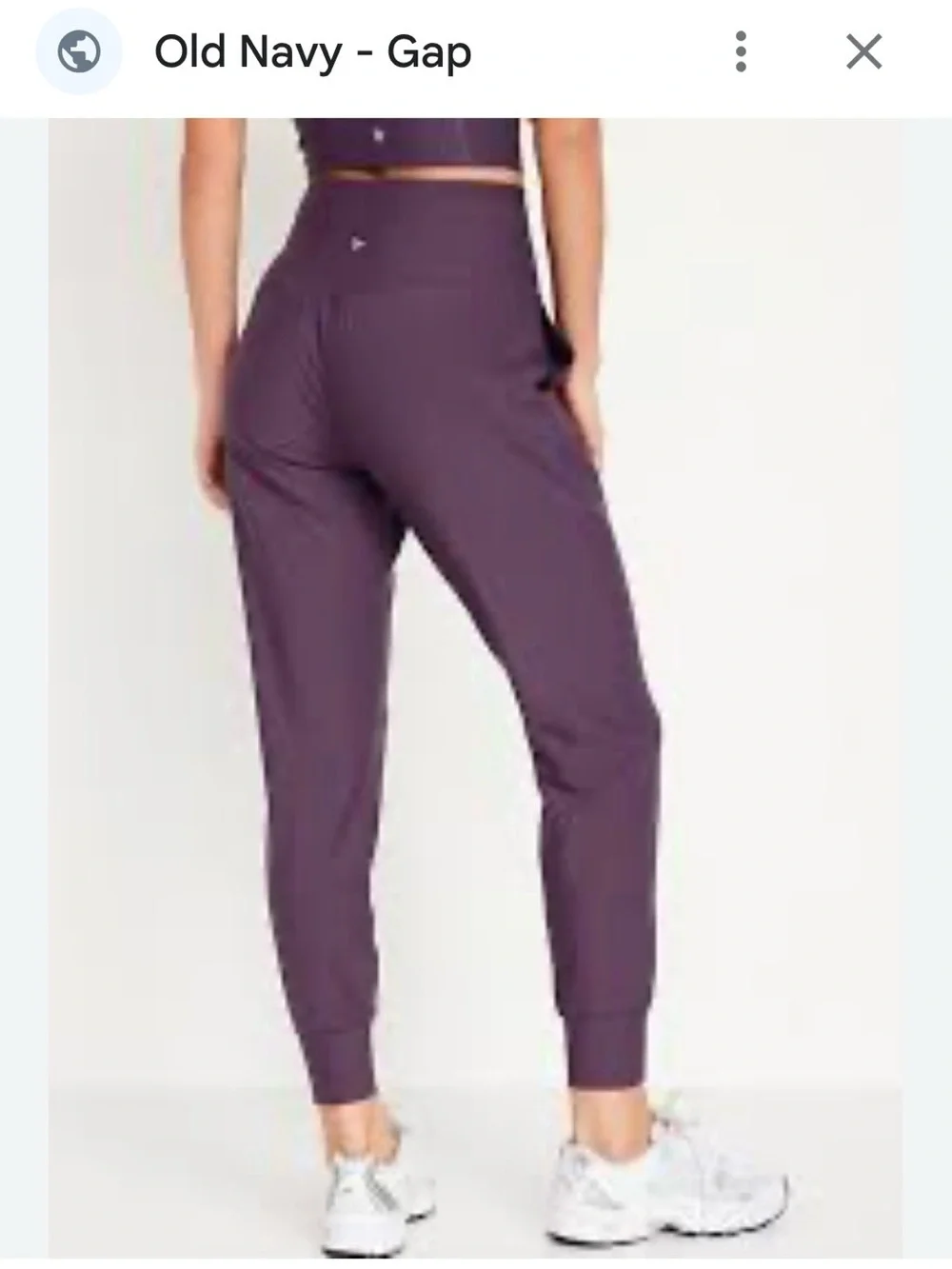 Old Navy Girls High Rise Plum / Wine Athleisure Athletic Joggers Size M 8